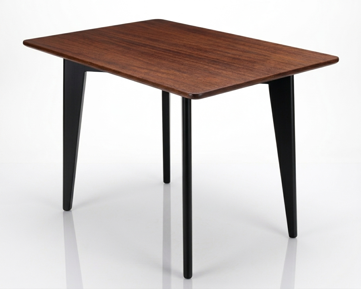 Table basse vintage Scandinave en teck – estampillée Nordiska Kompaniet, années 60