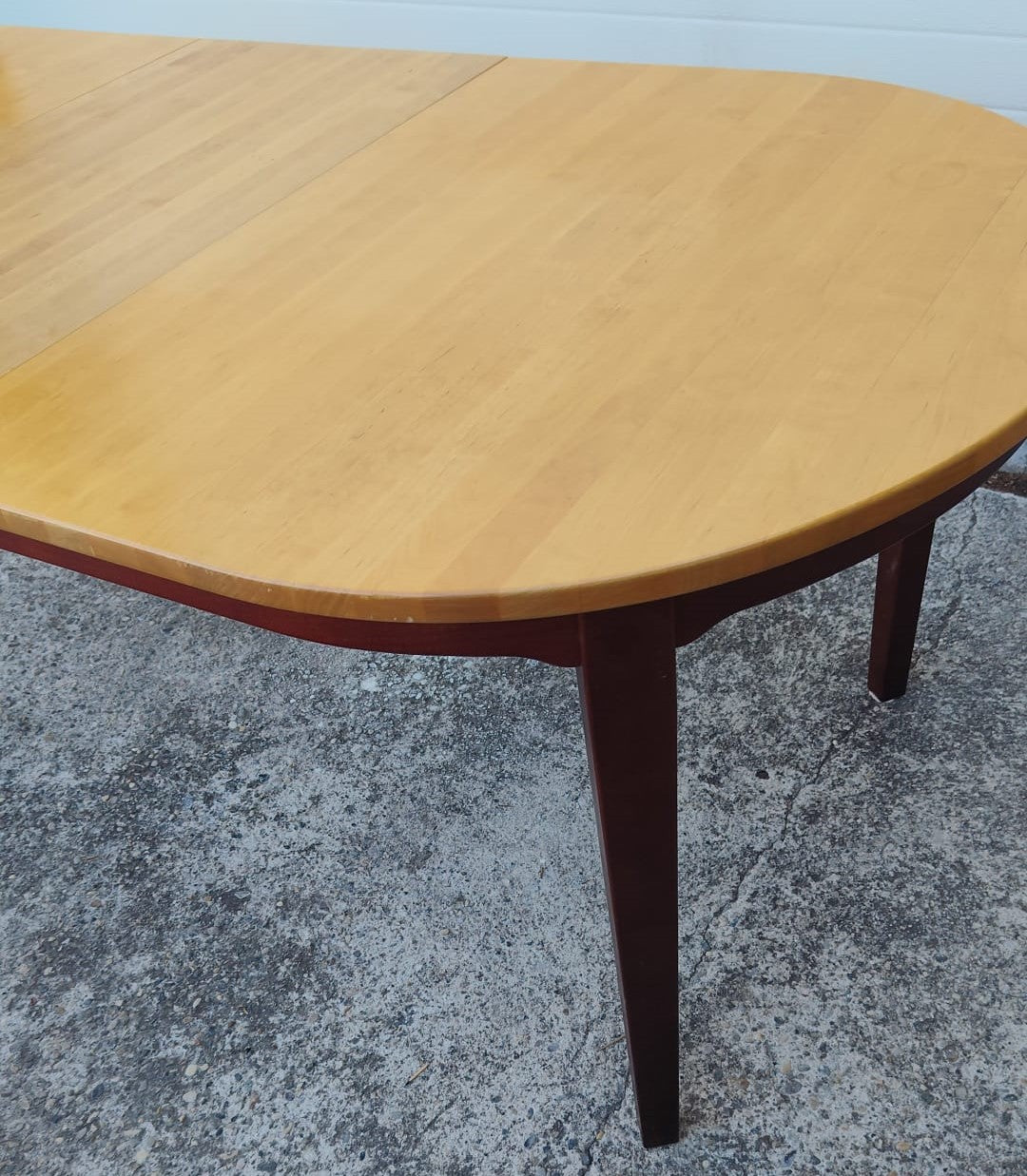 Table à manger Scandinave extensible attribuée à Hans Ehrlin pour Tranås - années 80