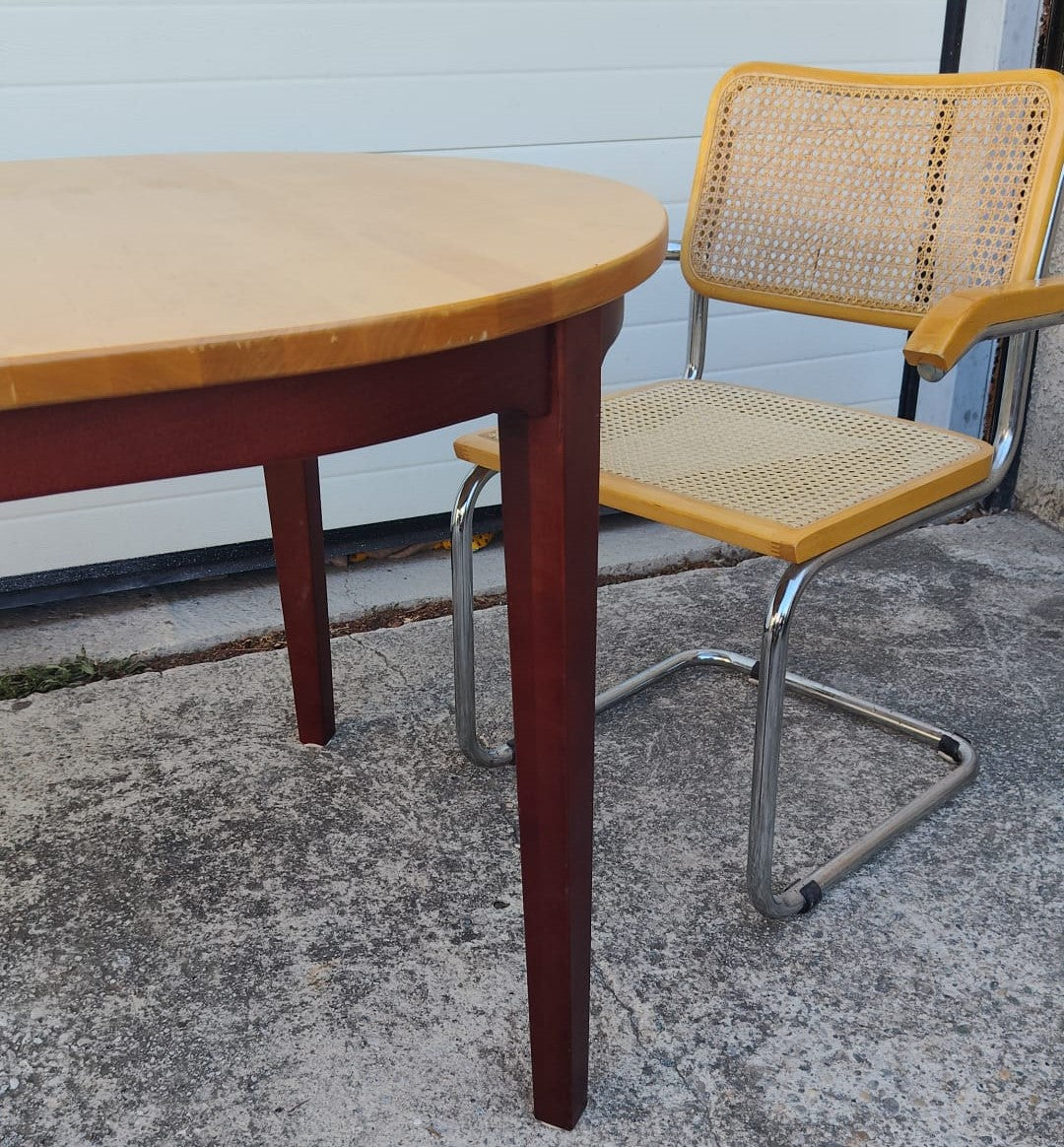 Table à manger Scandinave extensible attribuée à Hans Ehrlin pour Tranås - années 80