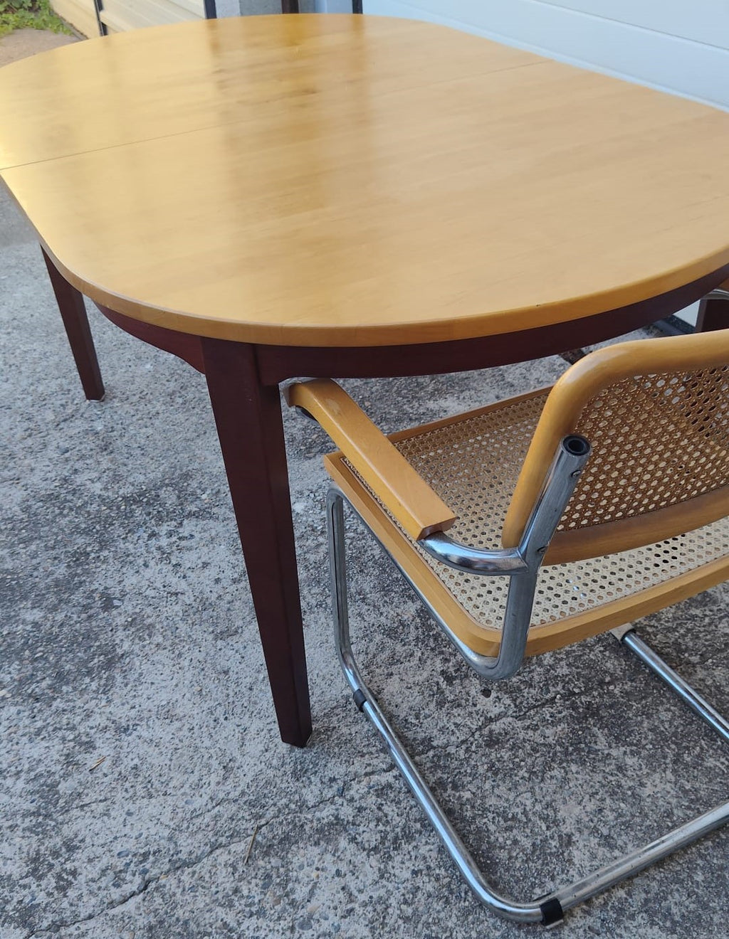 Table à manger Scandinave extensible attribuée à Hans Ehrlin pour Tranås - années 80
