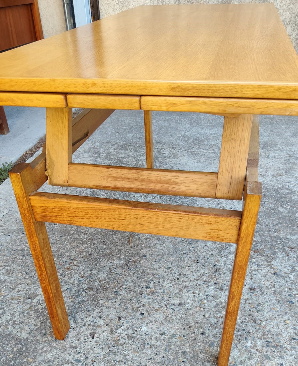 Table à manger modulable vintage Scandinave en chêne, années 1970