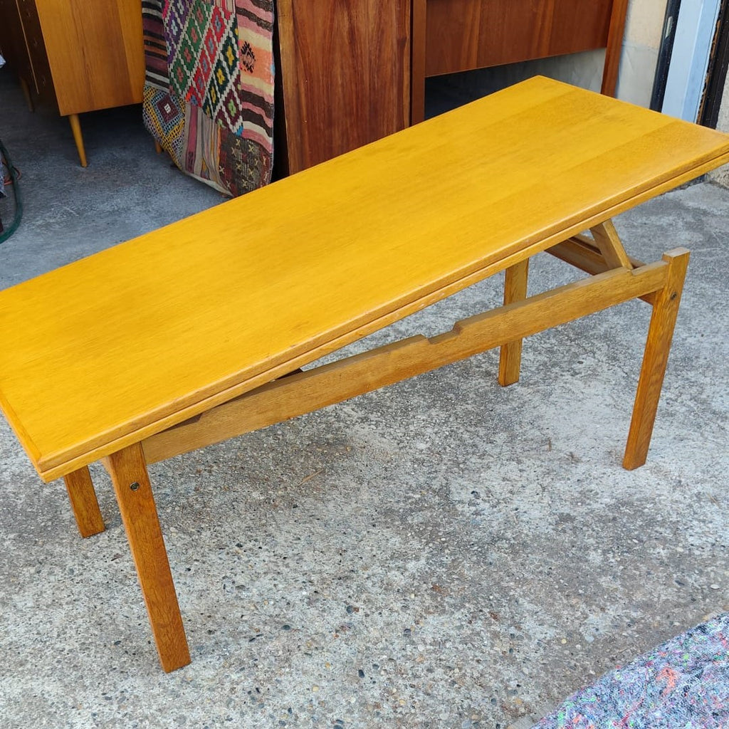 Table à manger modulable vintage Scandinave en chêne, années 1970