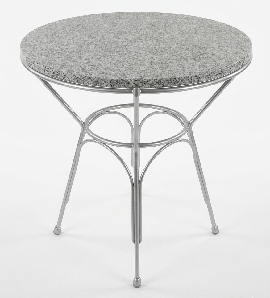 Table ronde Vintage en granite - Allemagne, années 60