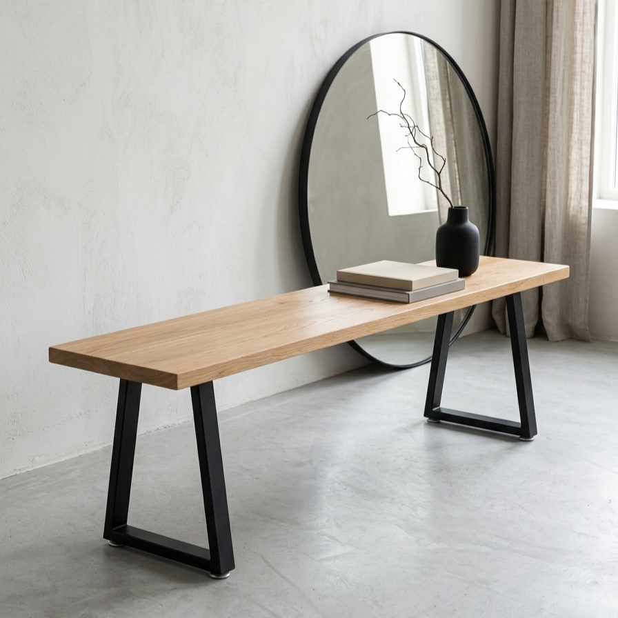 Grand banc Pyramid HAY en chêne - 250 cm -  design Wim Rietveld