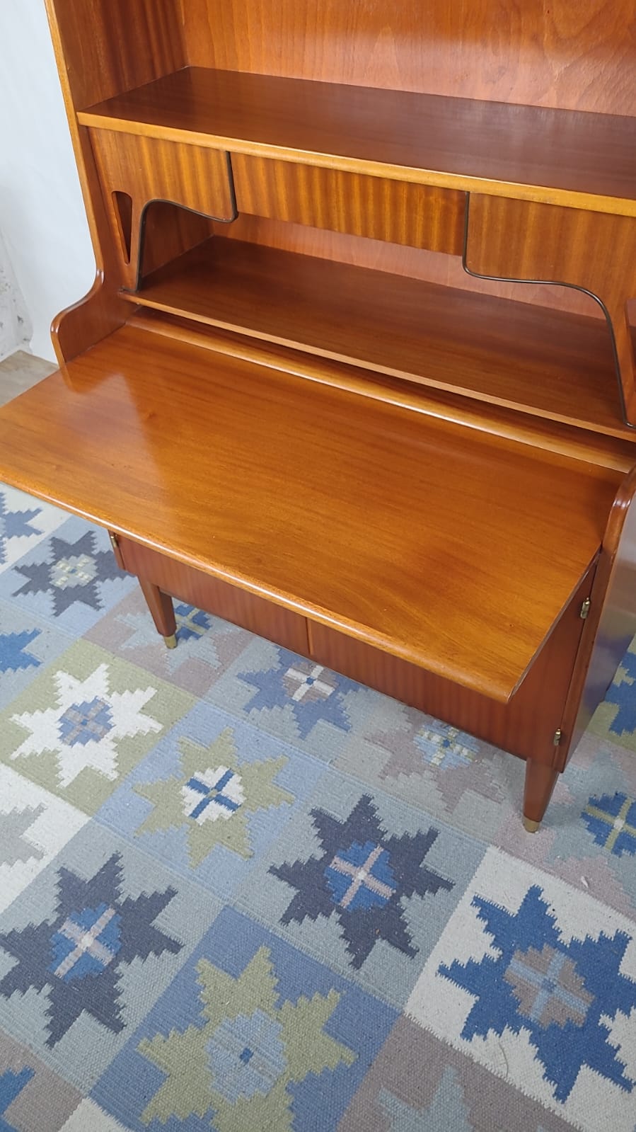 Bibliothèque secrétaire vintage scandinave en teck – Danemark – années 60 - Furniture 1960