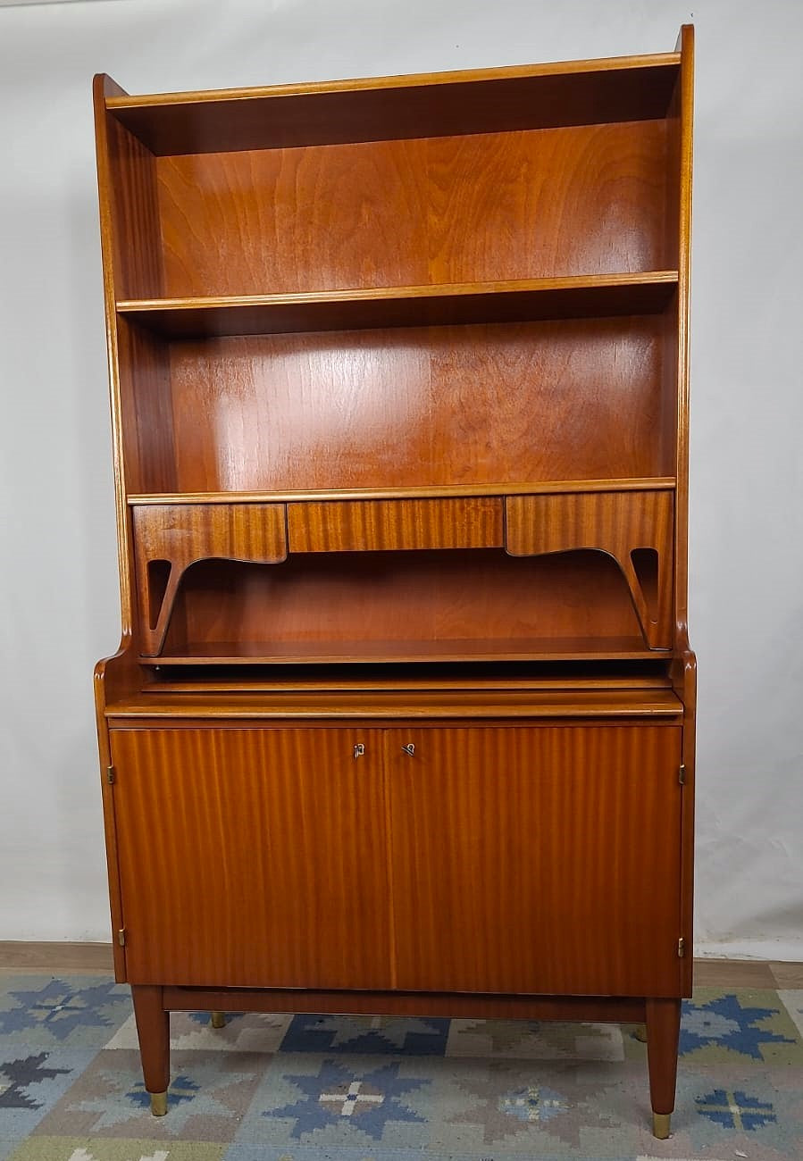 Bibliothèque secrétaire vintage scandinave en teck – Danemark – années 60 - Furniture 1960