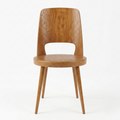 Chaise Baumann Mondor vintage en hêtre