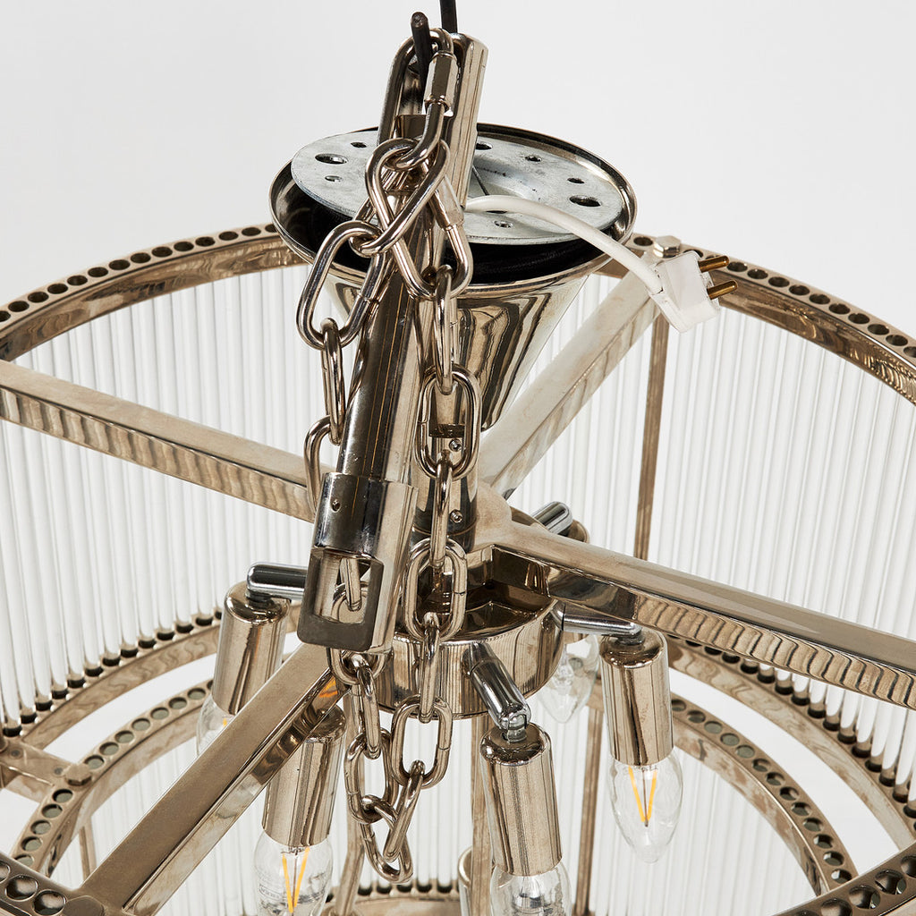 Suspension contemporaine "Pasadena" en verre et métal par Eichholtz – Pays-Bas - Furniture 1960