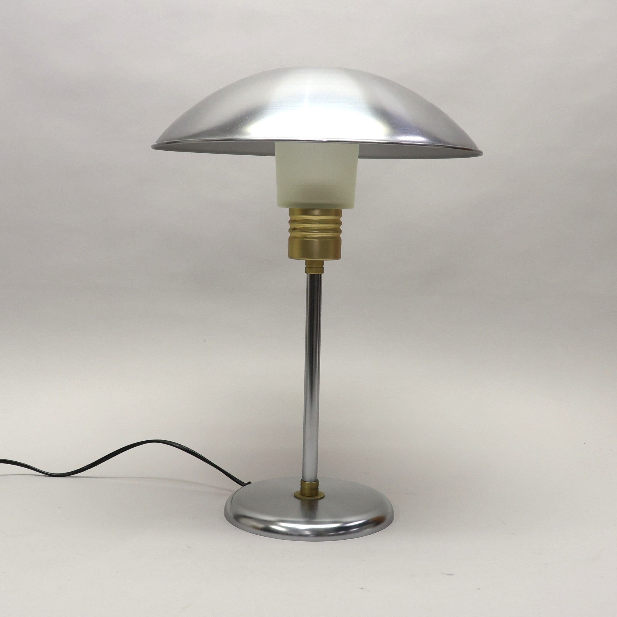 Lampe champignon vintage IKEA – acier chromé et verre opalin – années 80/90 - Furniture 1960