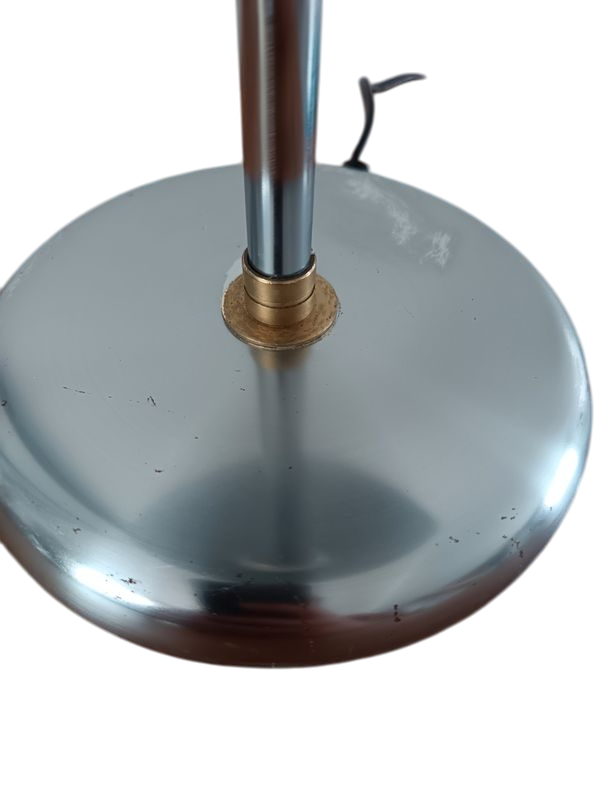 Lampe champignon vintage IKEA – acier chromé et verre opalin – années 80/90 - Furniture 1960