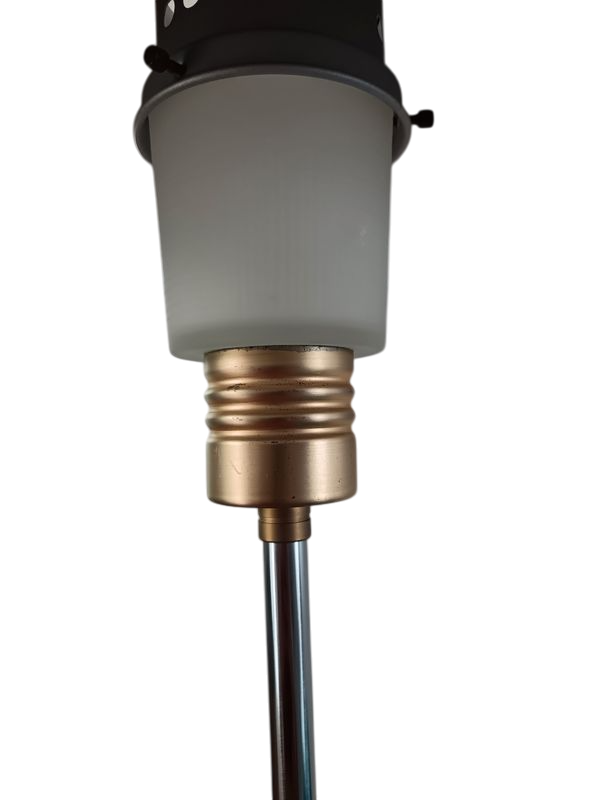 Lampe champignon vintage IKEA – acier chromé et verre opalin – années 80/90 - Furniture 1960