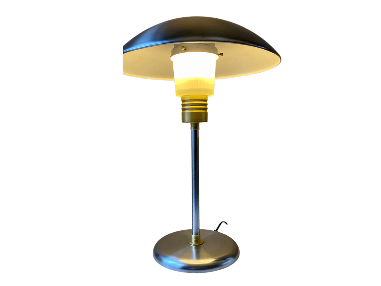 Lampe champignon vintage IKEA – acier chromé et verre opalin – années 80/90 - Furniture 1960