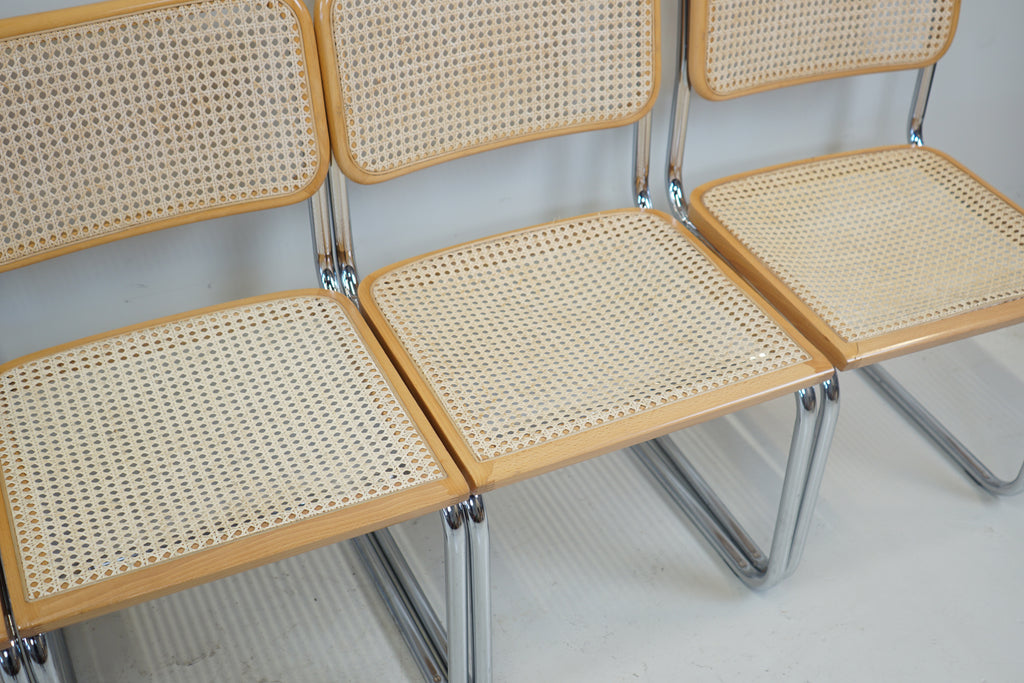 Lot de 6 Chaises Cesca B32  Marcel Breuer, Italie