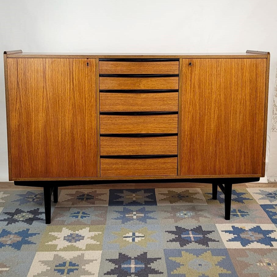 Buffet vintage scandinave en teck – Danemark – années 60 - Furniture 1960