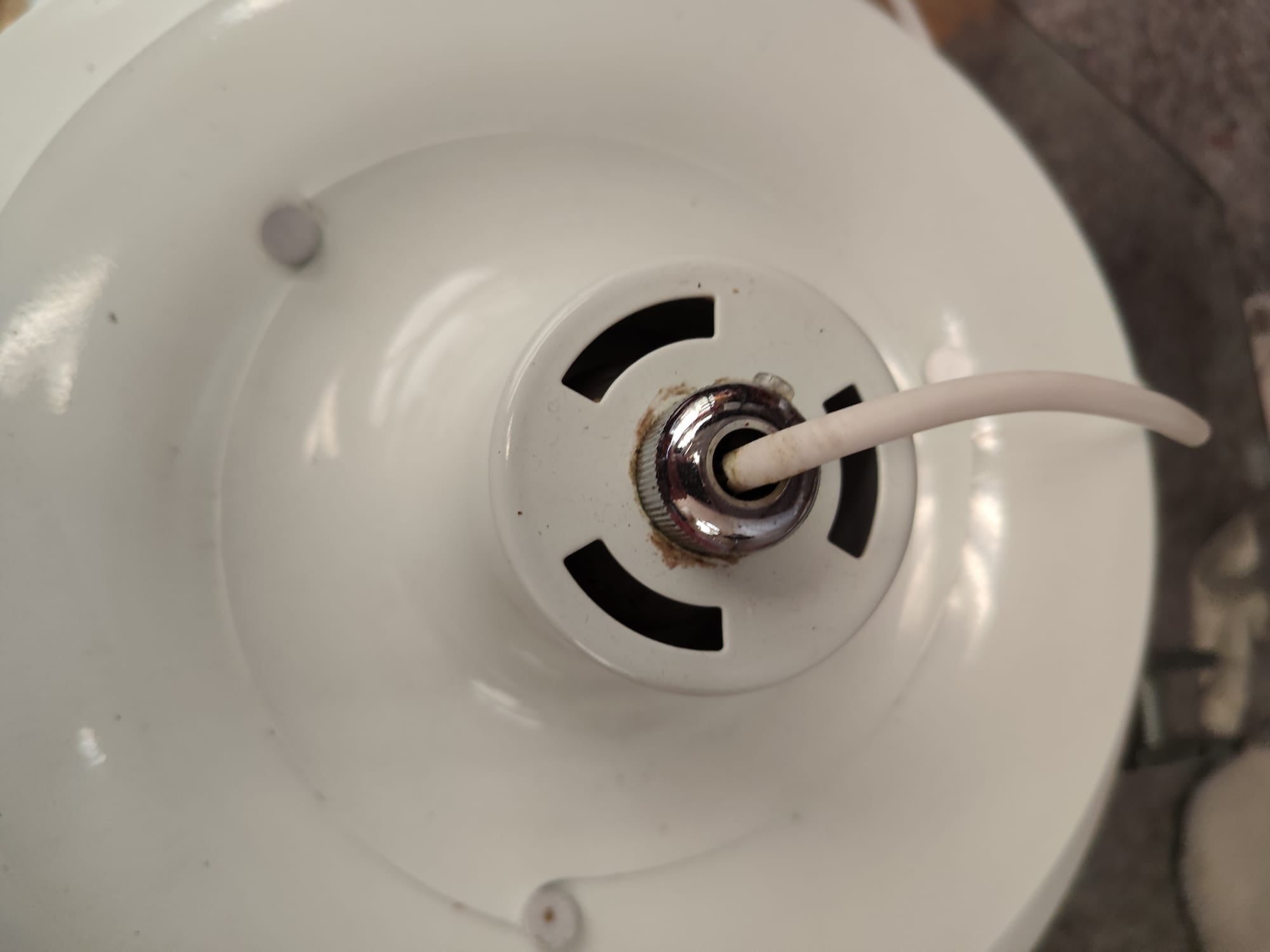 Suspension PH5 Vintage Scandinave blanche Poul Henningsen années 80