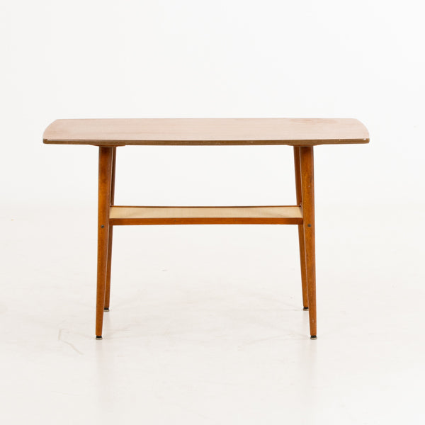 Table basse scandinave vintage en teck à double plateau – années 50/60 - Furniture 1960