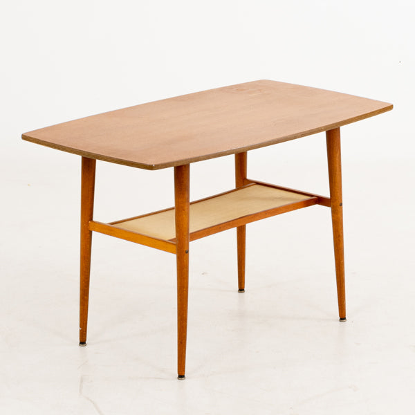 Table basse scandinave vintage en teck à double plateau – années 50/60 - Furniture 1960