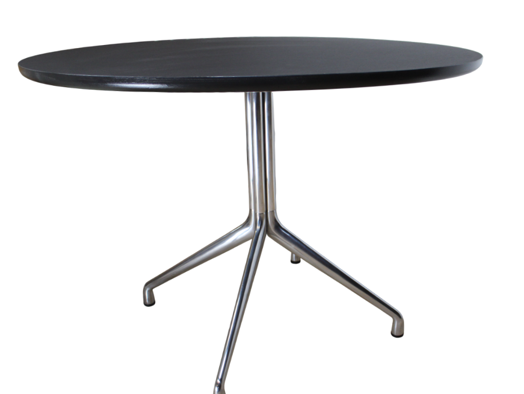Table HAY About a Table AA15 – rond – Mélaminé Noir – Design Hee Welling - Furniture 1960
