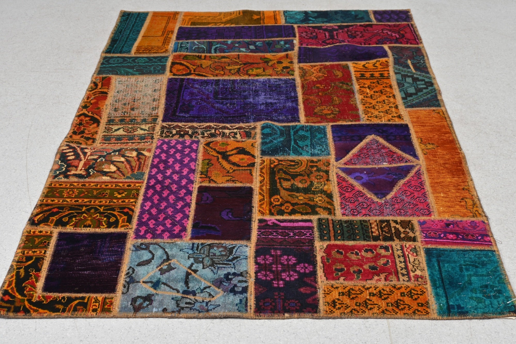 Tapis Oriental Patchwork multicolore 185x120 cm – Style Scandinave, Dk, 1960 - Furniture 1960