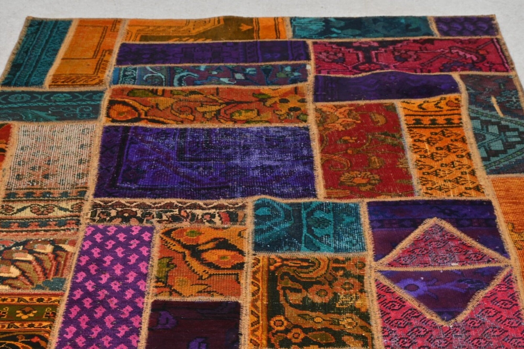 Tapis Oriental Patchwork multicolore 185x120 cm – Style Scandinave, Dk, 1960 - Furniture 1960