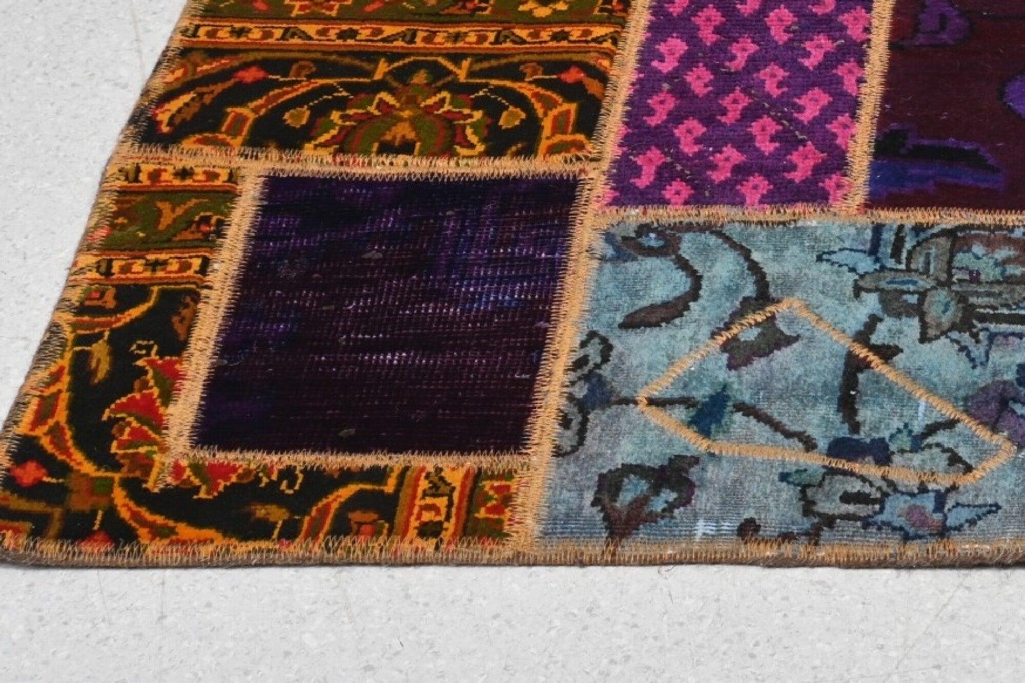 Tapis Oriental Patchwork multicolore 185x120 cm – Style Scandinave, Dk, 1960 - Furniture 1960
