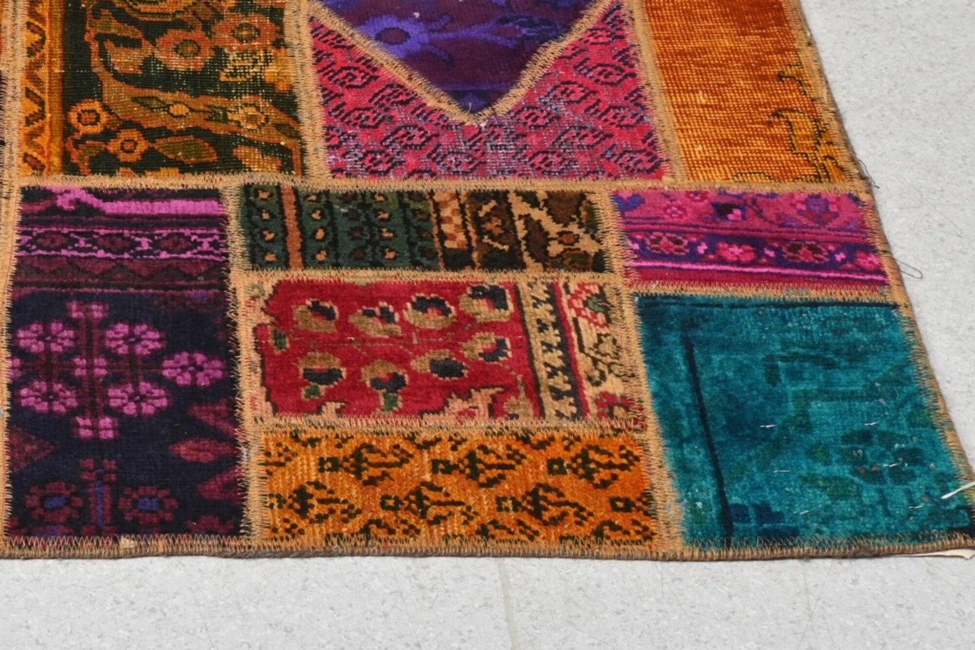 Tapis Oriental Patchwork multicolore 185x120 cm – Style Scandinave, Dk, 1960 - Furniture 1960